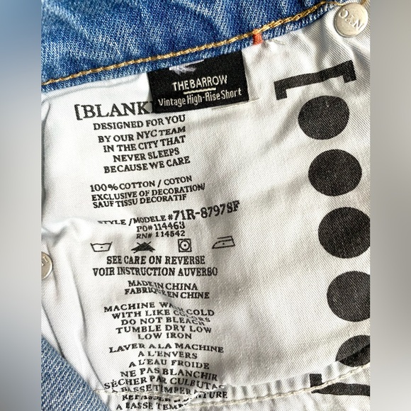 🌟💙NWT BLANKNYC BARROW VINTAGE HIGH RISE SHORTS SIZE 27 or 4! RED & BLUE STARS - Picture 7 of 10